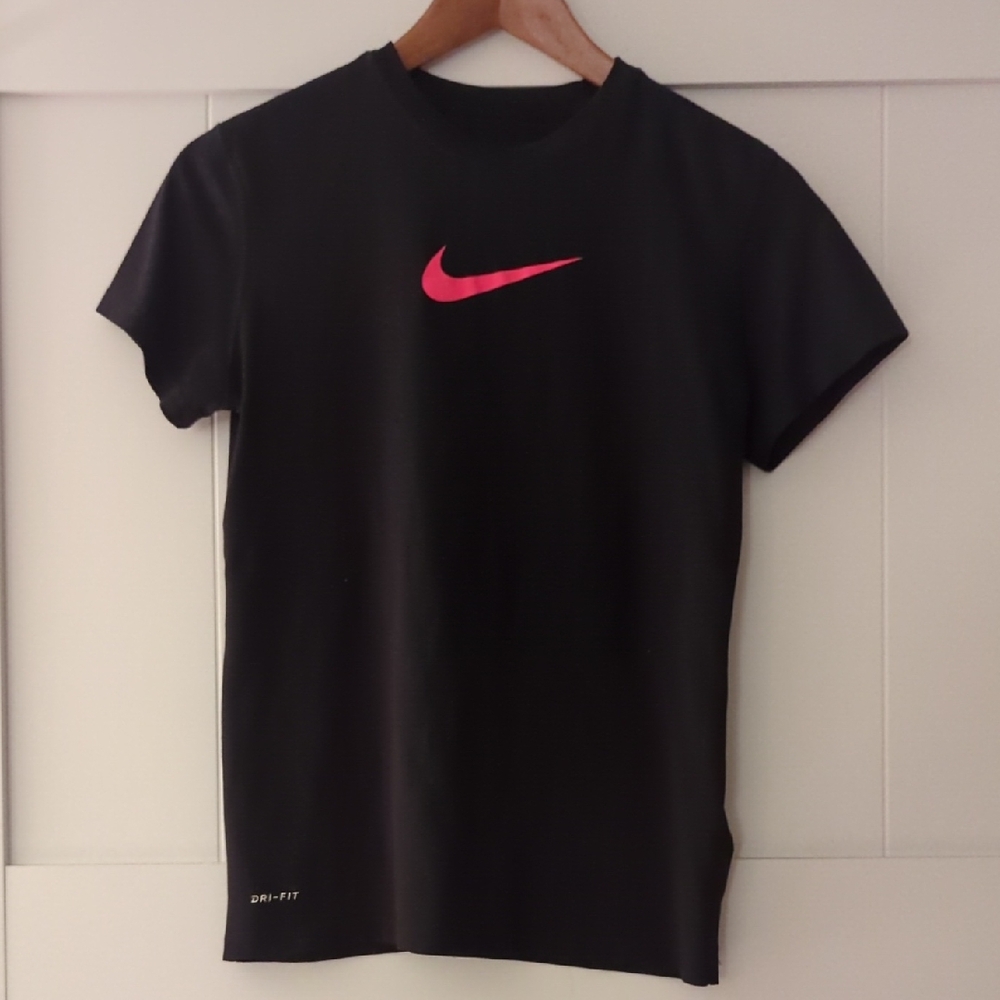 Nike Drifit Crew Vibrant Pink Swoosh